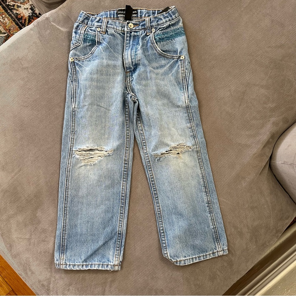 Lot Of 2 Rocawear Boys Jeans Straight Leg Original Fit Adjustable Waist Size 6 - Picture 9 of 13